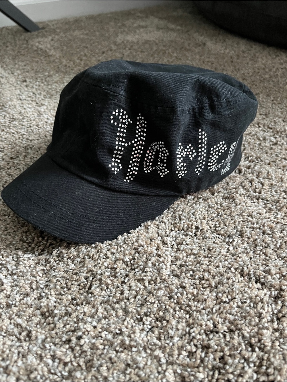 Harley-Davidson Black Cap with Silver Studded 'Haters' Script